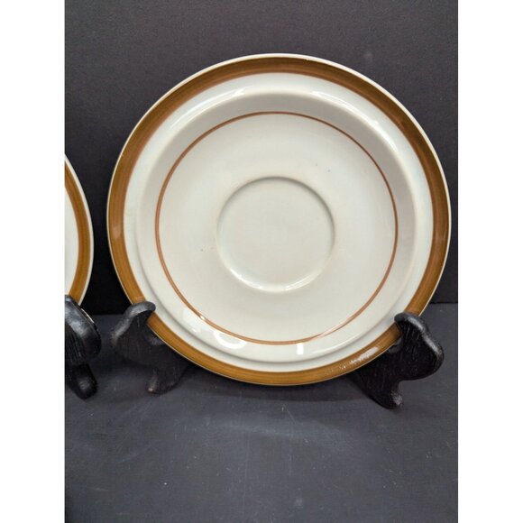 Brown Monterrey Stoneware by MSI Japan 1 Coffee Cup and 4 Saucers - Picture 4 of 10